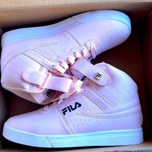 Pink FILA high tops